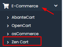 How to install of Zen Cart, select Zen Cart