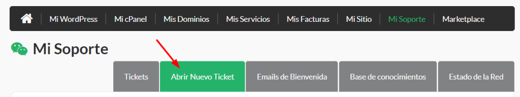 Abrir un ticket de soporte desde el Escritorio de HostPapa