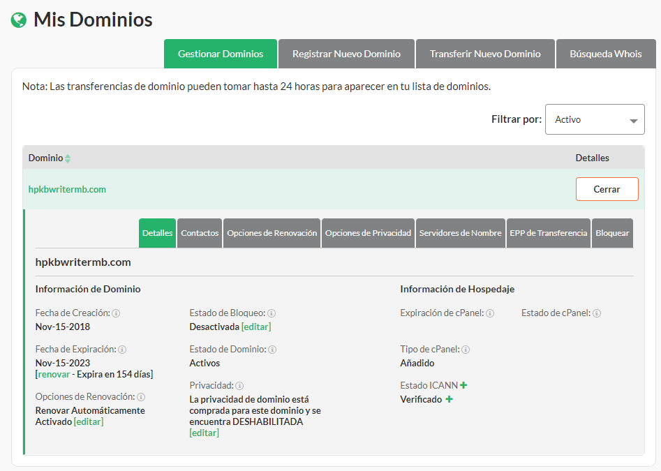 Configura tus dominios de HostPapa