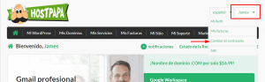 Cómo cambiar tu contraseña del Escritorio de HostPapa