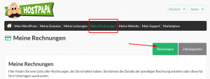 Wie Sie Ihre Rechnungen von HostPapa ansehen
