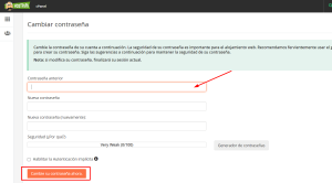 Cómo cambiar la contraseña de tu cPanel 1