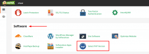 How to update your PHP version with cPanel