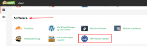 So ändern Sie Ihre PHP-Version im cPanel 1