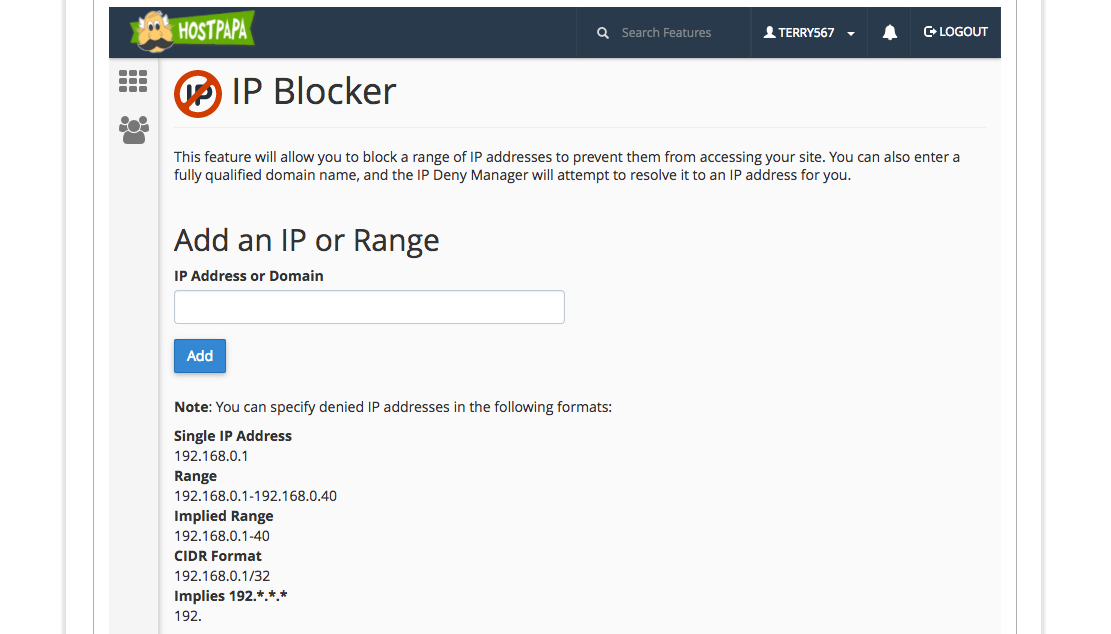 Add range. IP Blocker. Blocking of IP addresses. IP Blocker Soft