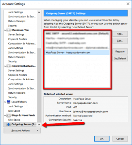 SMTP Authentication Setup in Thunderbird