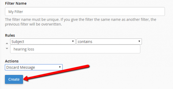 Email Filters in cPanel