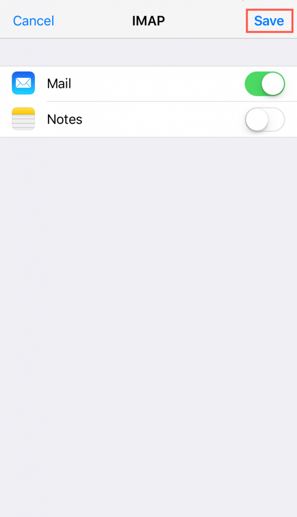 How to change an account from POP to IMAP in iOS 10