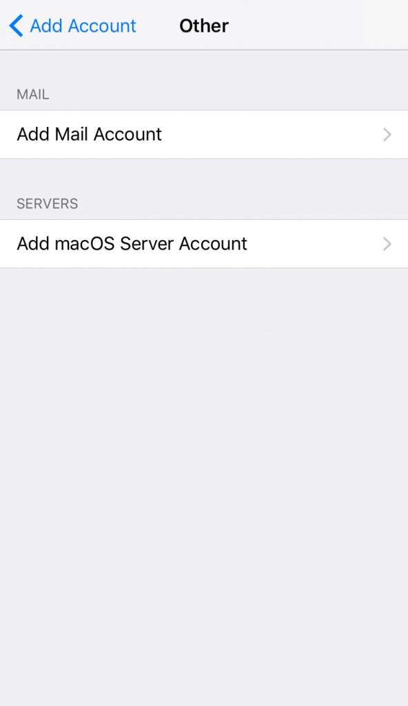 How to change an account from POP to IMAP in iOS 10