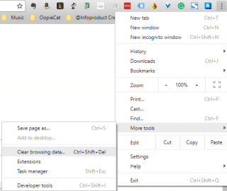 Clear Browsing Data in Chrome