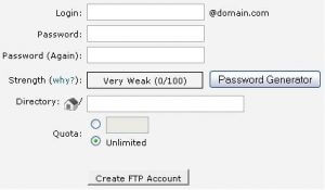 How to create and access additional FTP accounts
