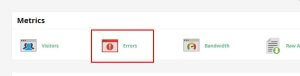 How to check errors in cPanel