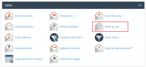 Mailing lists