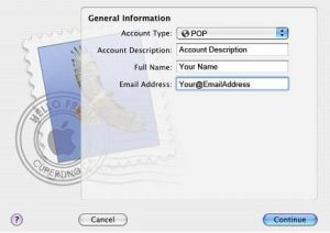 Setting up Mac Mail POP3