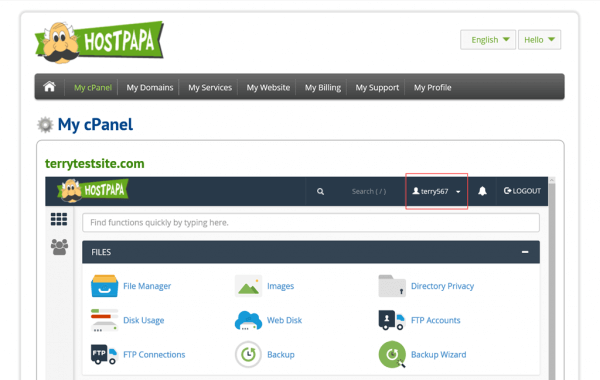 My cPanel