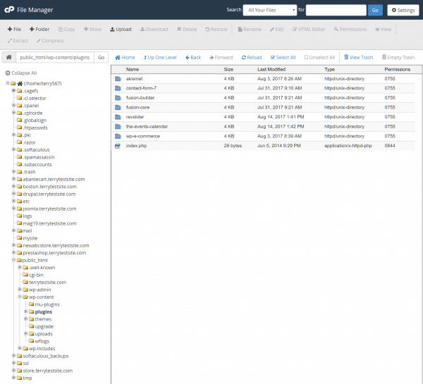 cPanel File Manager