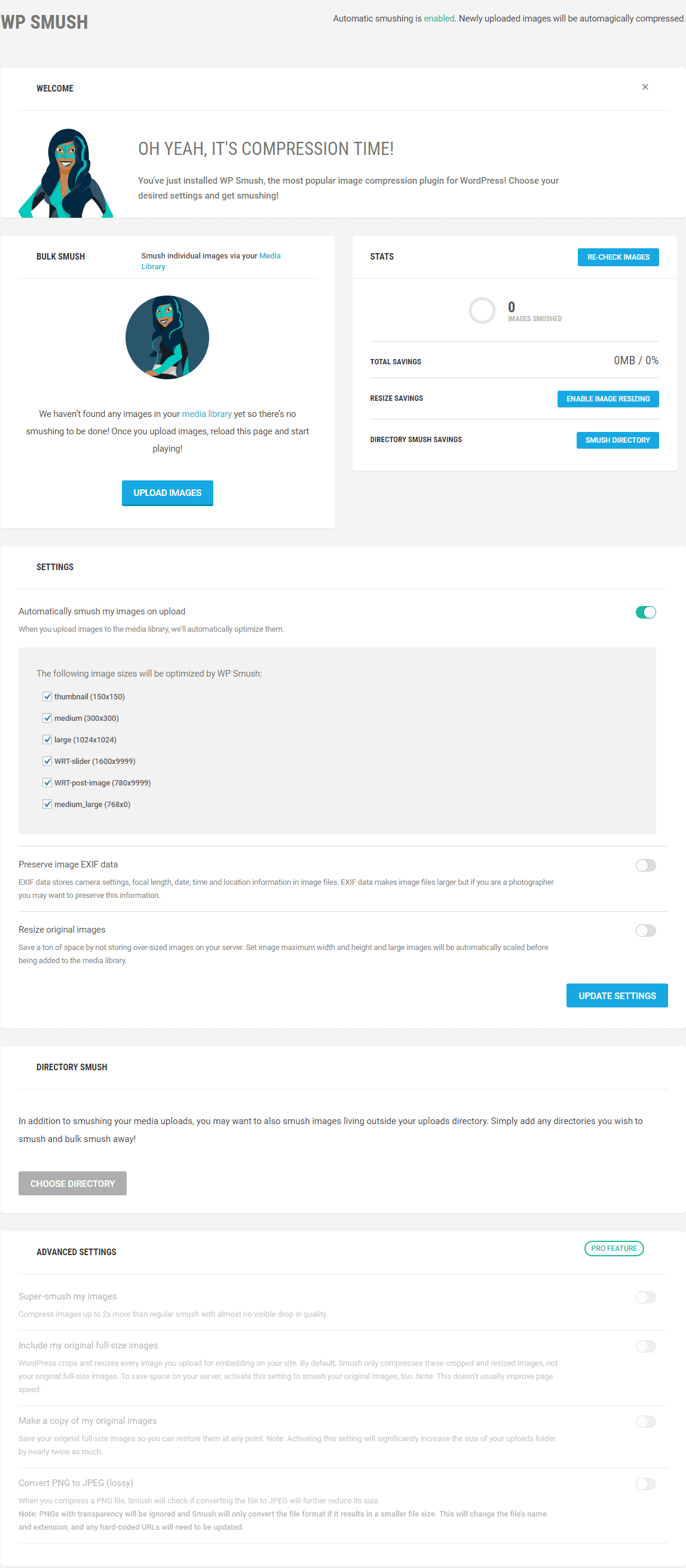 WP Smush Configuration