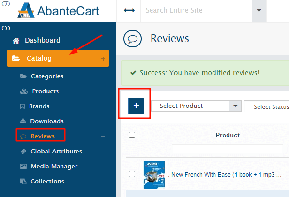 AbanteCart Tutorial to enable customer reviews