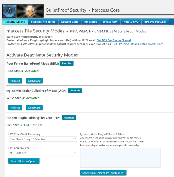 How to use the BulletProof Security plugin for WordPress - HostPapa ...