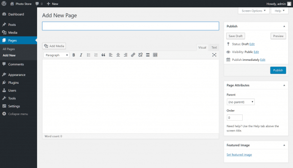 Page editor