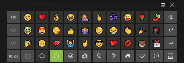 Emoji keyboard