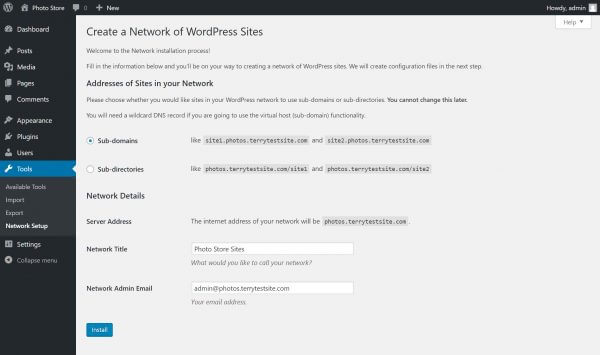 Network configuration