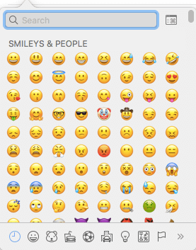 Emoji selection