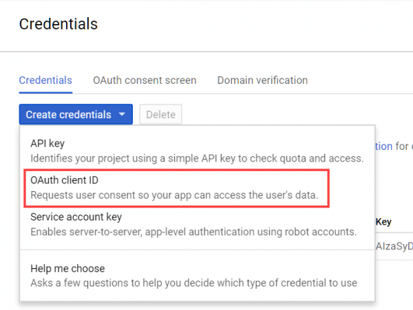 OAuth client ID