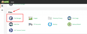 cPanel File Manager