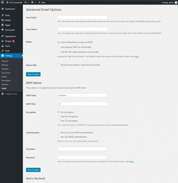 WP Mail SMTP Settings