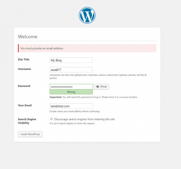 WordPress Administration Setup