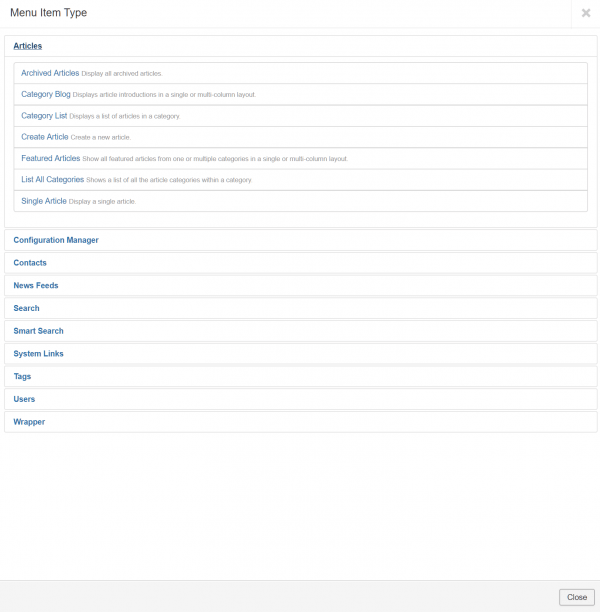 Article types