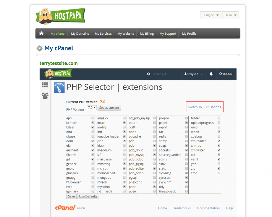 PHP selector