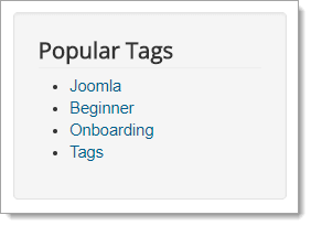 Joomla! Popular Tags Module