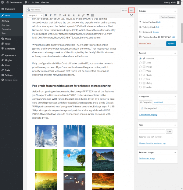 WordPress Post Editor