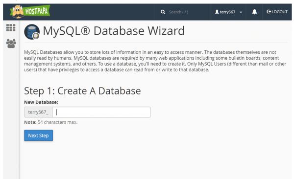 MySQL Database Wizard