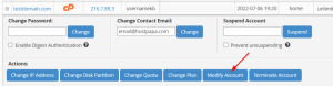 How to manage account bandwidth in WHM