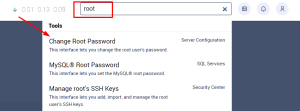 Change root password in WHM