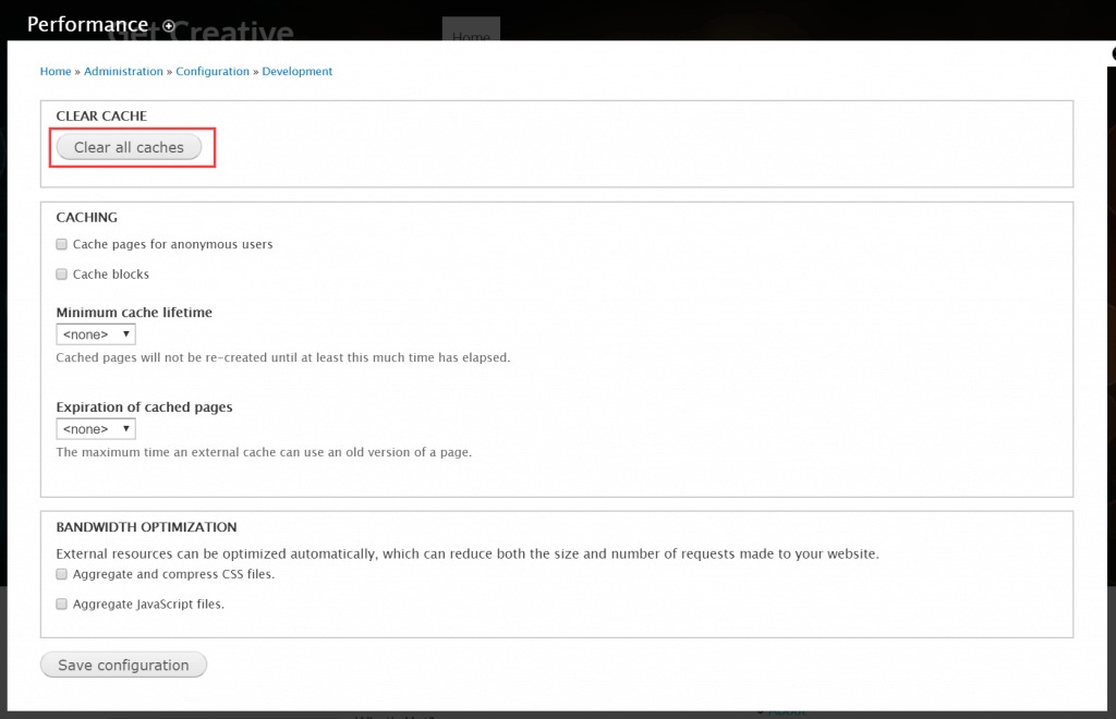 How to clear the cache in Drupal - HostPapa Knowledge Base