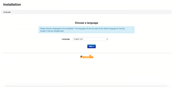 Moodle installer