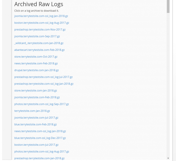 Archived logs