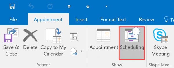 Scheduling tool