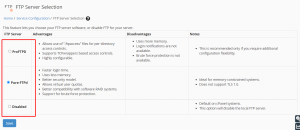 How to change FTP servers in WHM