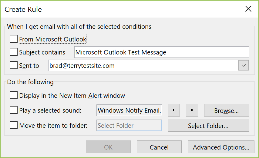 how to use regular expression in outlook rules