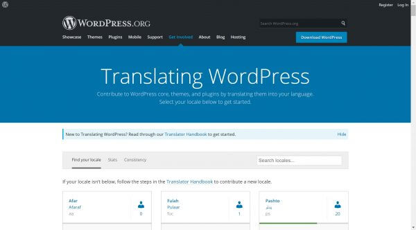 Translating WordPress website