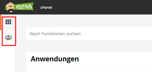 cPanel-Einstellungen