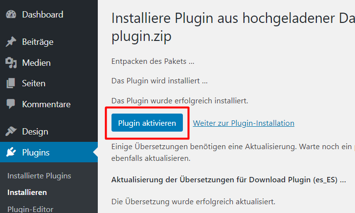 installing plugin 8