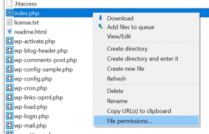 How to change file permissions in WordPress 6