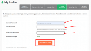 How to change your password, HostPapa Dashboard