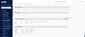 Scroll down to the Current Memory Usage section. 